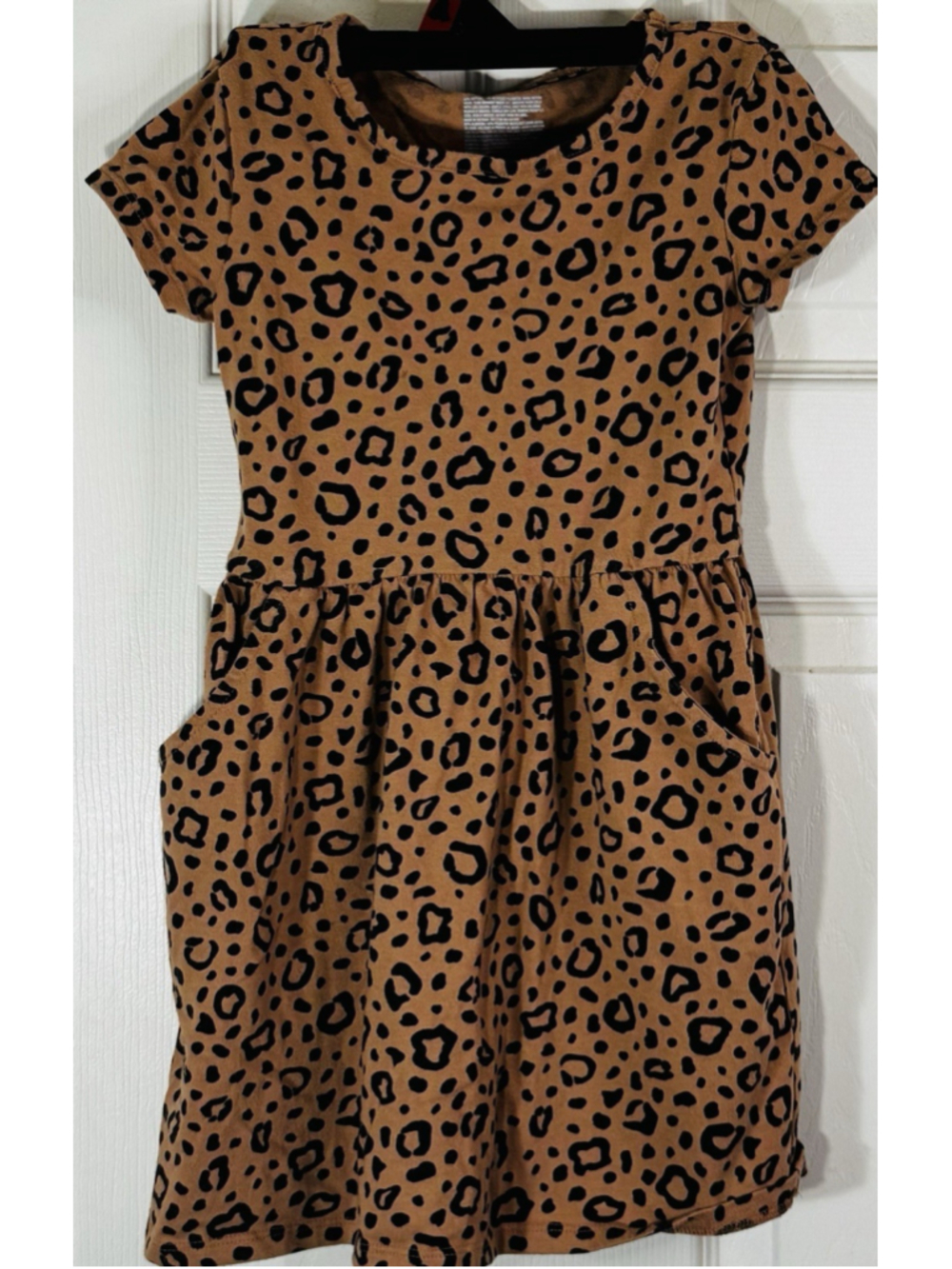 Cat And Jack Leopard Print Dress With Pockets